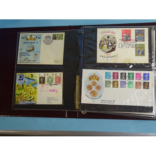 41 - A collection of mainly Great British FDC's, in three albums and loose, with issues to 2002, also an ... 