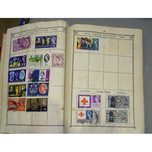 44 - An accumulation of stamps and covers in albums and loose, with Great Britain FDC's to 2006, etc.... 