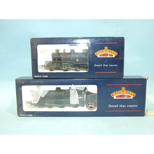 460 - Bachmann OO gauge, 32-162 BR 2-6-0 N Class locomotive RN 31-860 and 31-452C BR 2-6-2 Ivatt tank loco... 