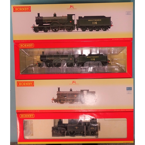 485 - Hornby OO gauge, R3457 SR 4-4-0 Class T9 locomotive RN116 and R2506 BR 0-4-4 Class M7 locomotive RN ... 