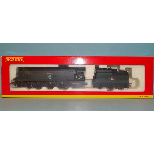 493 - Hornby OO gauge, R2221 BR 4-6-2 Battle of Britain Class locomotive 