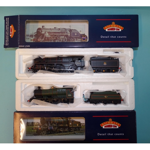 498 - Bachmann OO gauge, 32-503 BR 4-6-0 Standard Class 5MT locomotive RN 73030 and 31-827A BR 2-6-0 Class... 