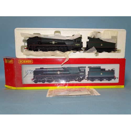 518 - Hornby OO gauge, R2170 BR 4-6-2 Merchant Navy Class 