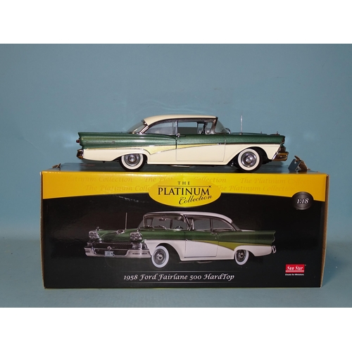 622 - Sun Star, 1:18 1958 Ford Fairlane 500 hard-top, (boxed).