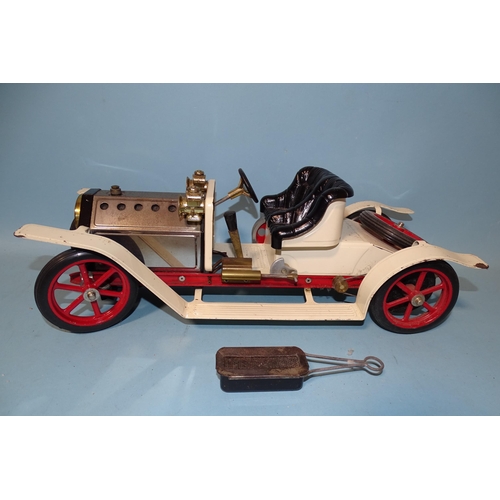 670 - Mamod, a steam roadster car with burner.