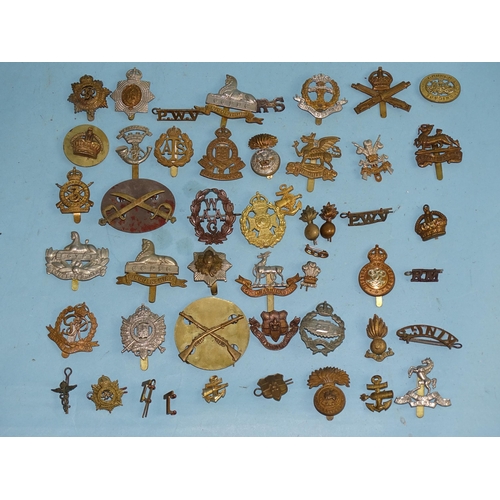 789 - Approximately fifty various military badges, shoulder titles, etc.