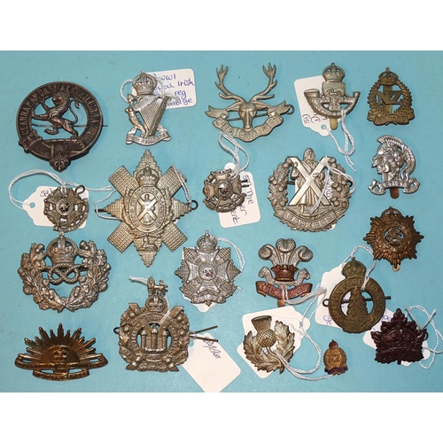 791 - A collection of twenty various military badges, (mainly Scottish regiments).