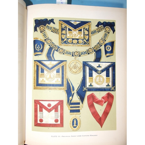 9 - Gould (Robert Freke), The History of Freemasonry, three volumes, frontis, chromolitho plts, tissue g... 