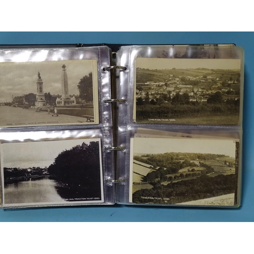 90 - An album of 180 postcards of Plymouth, including seventeen RP's by Chapman & Son, and another al... 