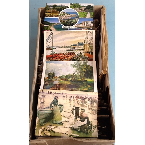 153 - A large quantity of mainly late-20th century postcards, UK and foreign, (approximately 900).... 