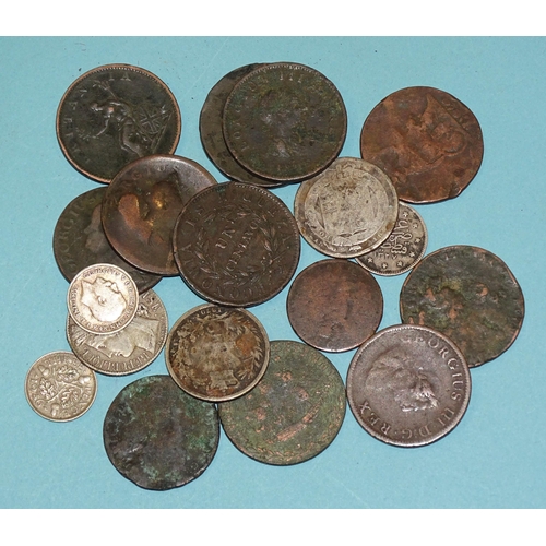 189 - A collection of various world and British coinage.