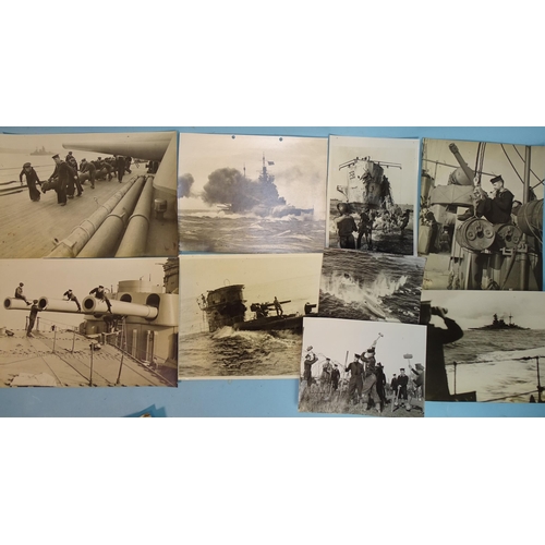 131 - A quantity of photographs, cWWII and later, of ships, submarines and servicemen, including Ministry ... 