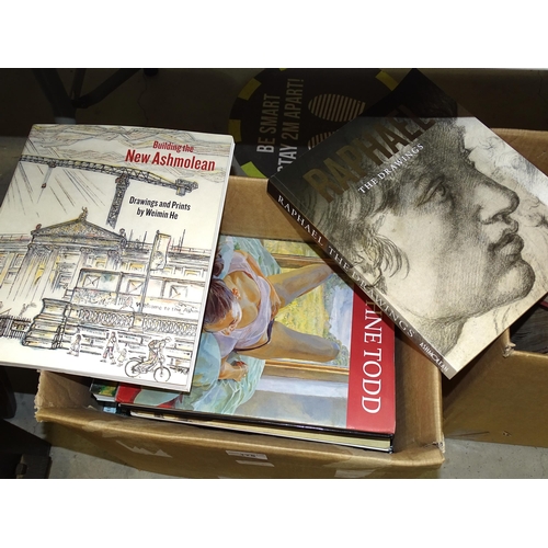 175 - A quantity of books on art, the contents of two boxes.