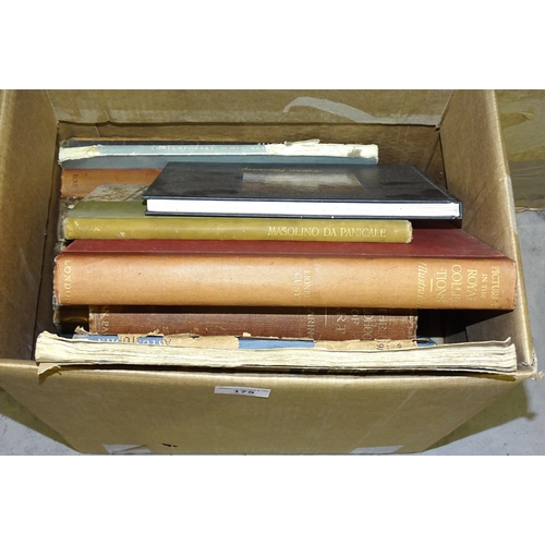 175 - A quantity of books on art, the contents of two boxes.