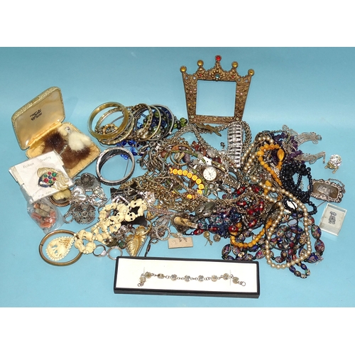 237 - A quantity of costume jewellery and fashion wrist watches.