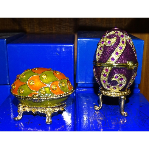 96 - A collection of thirty-four Atlas Editions 'Fabergé' eggs, (all boxed), (34).