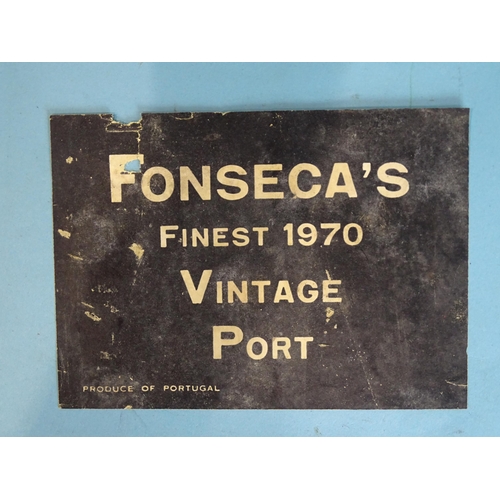 174 - Fonseca's Finest 1970 Vintage Port, one bottle, (low neck, capsule intact, slight weeping, label det... 