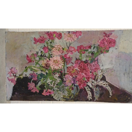 59 - A group of works depicting flowers and blooms, various sizes.