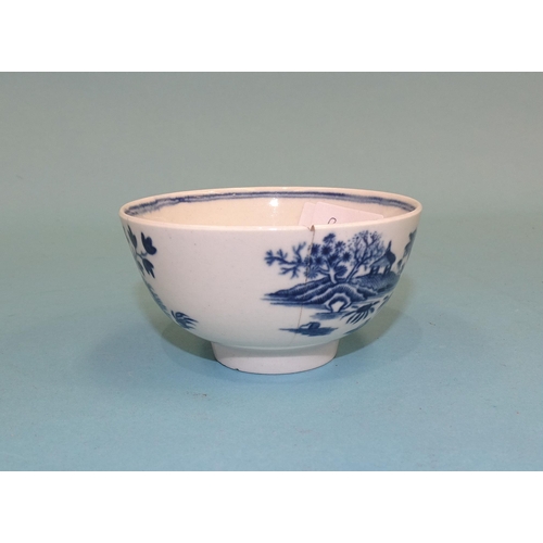 69 - Thirteen pieces of Grainger Lee & Co. blue dragon tea ware, a Worcester crescent-mark blue and w... 