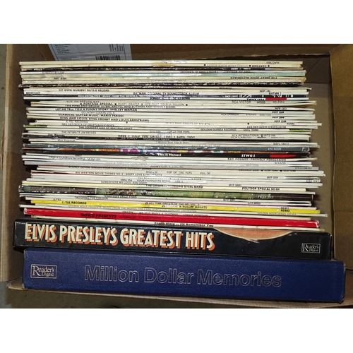 471 - A collection of LP and 45RPM records, mainly easy listening, country genres, etc.