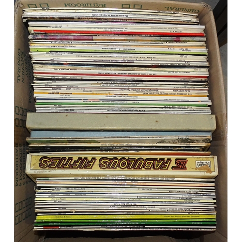 471 - A collection of LP and 45RPM records, mainly easy listening, country genres, etc.