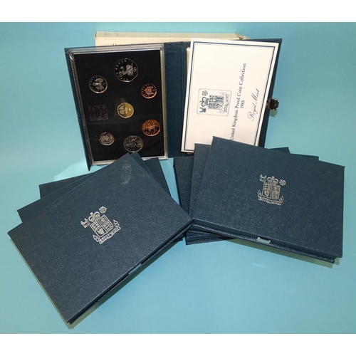 110 - Eleven The Royal Mint Proof Collections: 1983/4/5/6/7(x2)/8/1990/1/4/5, (11).