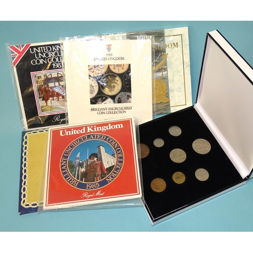 111 - Thirteen The Royal Mint Proof Collections: 1970/1/2/3/4/5/6/7/8/1980(x2)/81/82, a 1967 Mint Set, a 1... 