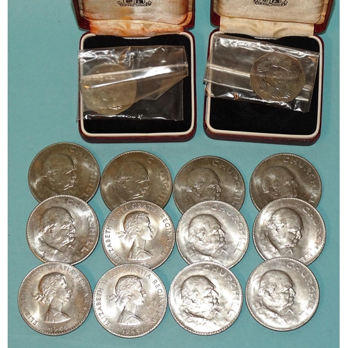 132 - Three Royal Mail cased silver 1981 Royal Marriage crowns and a collection of mainly British coinage,... 