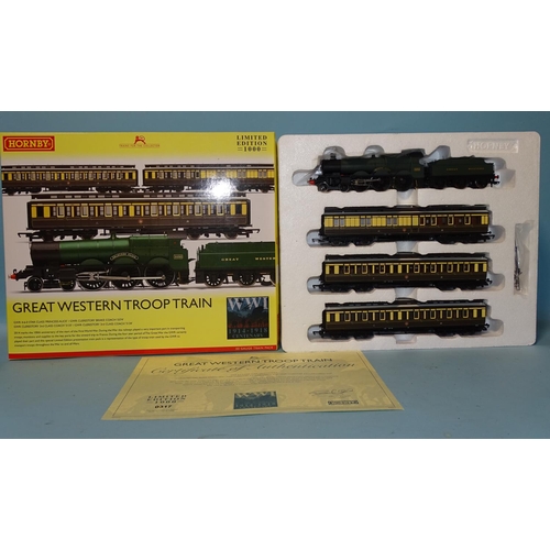 188 - Hornby OO gauge, R3219 Great Western Troop Train Pack, no.317 of ltd edn of 1000.