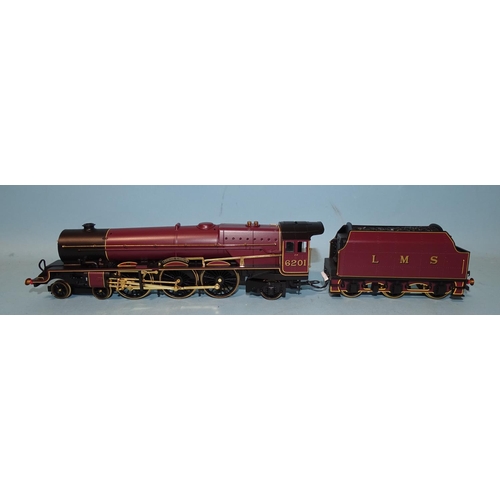 189 - Hornby OO gauge, Diamond Jubilee Princess Royal Class 4-6-2 LMS locomotive RN6201 