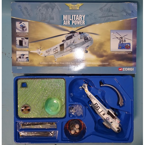 244 - Corgi Aviation Archive, an AA33402 boxed 1:72 scale Sikorsky SH-3D Sea King HS-4Sqn US Navy 1969 Apo... 