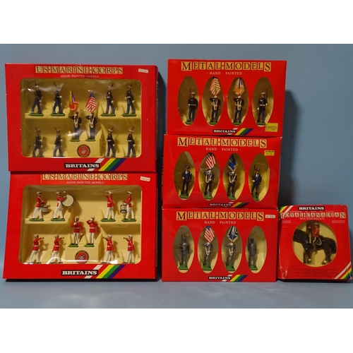 254 - Britains, US boxed sets: 7301, 7303, 7305, 7306, 7307 and Royal Canadian set 7234, (6).... 