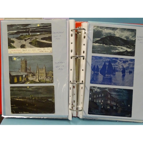 78 - An album of approximately 90 postcards and ephemera relating to Plymouth, including RPs of Union Str... 