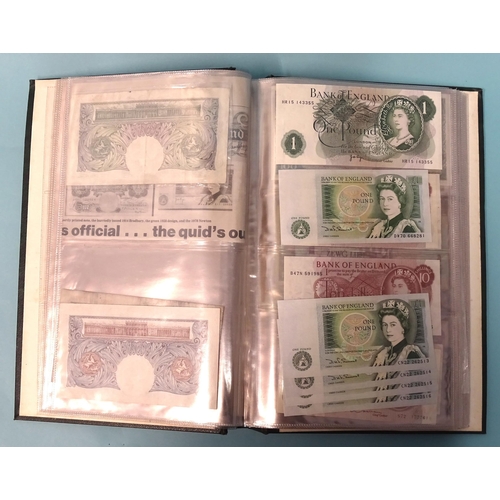 140 - Nine Bank of England £1 notes, one Peppiatt M43E 081872, O'Brien J82L 980570, Beale C23J 70467... 