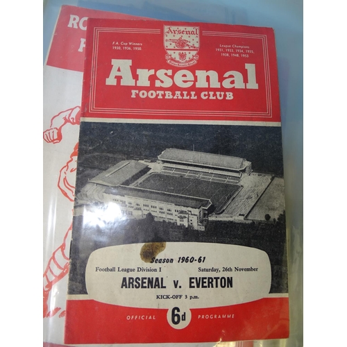 84 - A collection of forty-five various football programmes, from 1954-1961, including league and non-lea... 