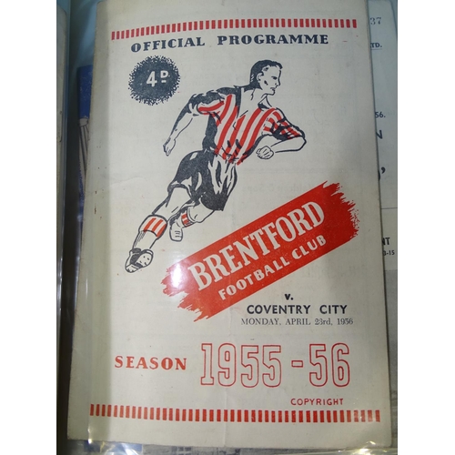 84 - A collection of forty-five various football programmes, from 1954-1961, including league and non-lea... 