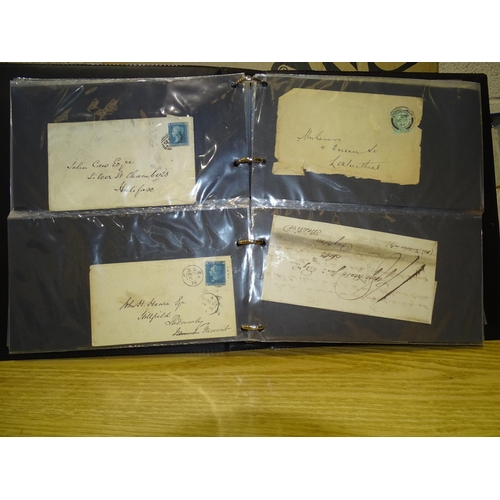 3 - A collection of mainly early Great British postal history, with 1841 cover with 1d black, later 1d r... 