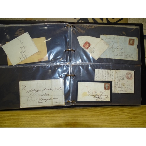 3 - A collection of mainly early Great British postal history, with 1841 cover with 1d black, later 1d r... 