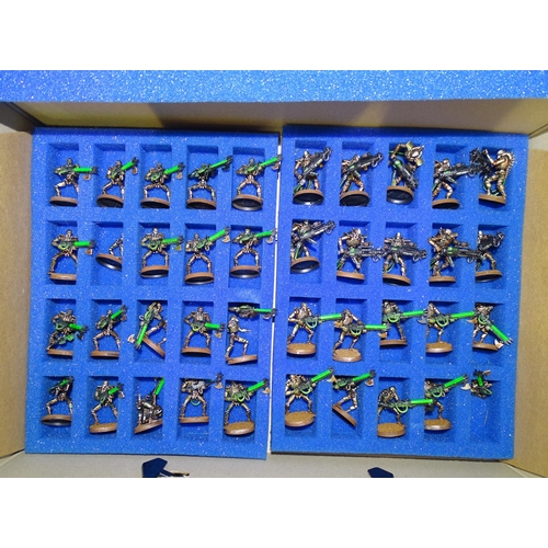 267 - A collection of Games Workshop Warhammer figures and accessories, (a/f), contained in a KR metal-mou... 