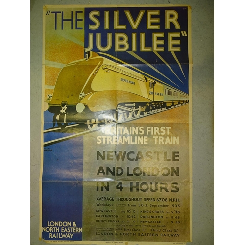 88 - After Frank Newbould, a London & North Eastern Railway 'The Silver Jubilee' poster by The Baynar... 