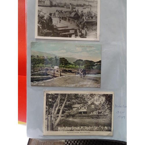 79 - A large album of approximately 390 postcards, photographs and newspaper cuttings relating to Cornwal... 