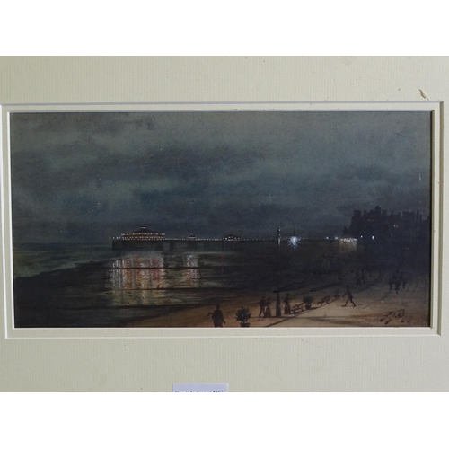 121 - Early-20th century English School EASTBOURNE PIER FROM ROYAL PARADE Watercolour signed with initials... 