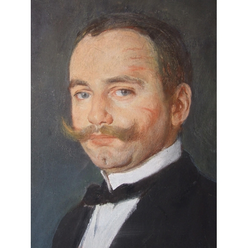 126 - Paul Alfred Schroeter (1866-1946) PORTRAIT OF WALTER FRITZ RAEKE (REICHSTAG DEPUTY 1933-1937) Pastel... 