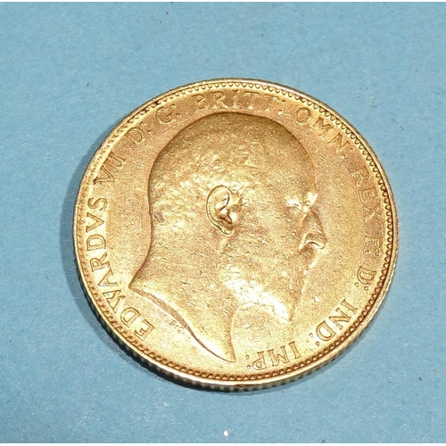 358 - A 1904 Edward VII sovereign.