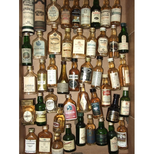 52 - A collection of approximately 110 single malt whisky miniatures.