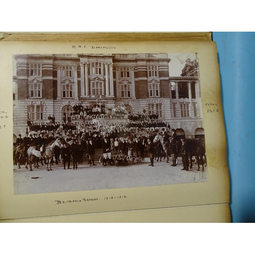 102 - An album of photographs of the Royal Naval Colleges, Osborne May 5th 1910-April 1912 and Dartmouth 1... 