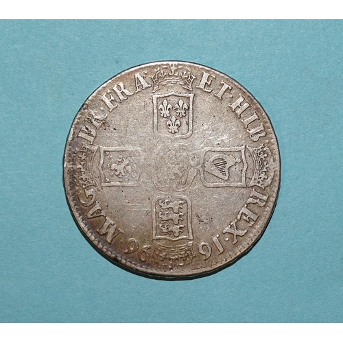 154 - A William III 1696 crown.