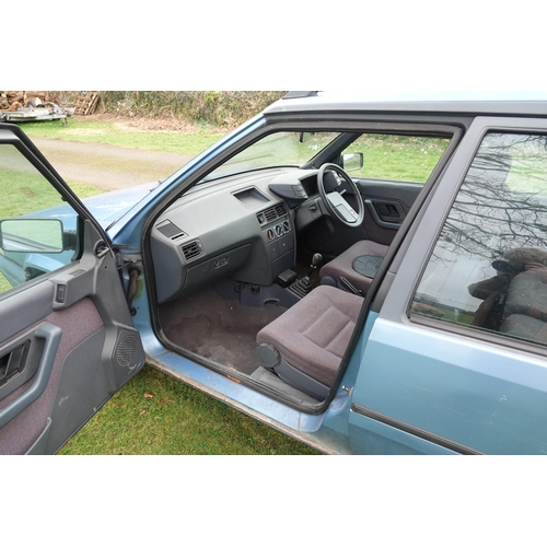 2 - A powder blue Citroën BX 19 DTR 5-door diesel estate car, registration number G276 RNF, first s... 