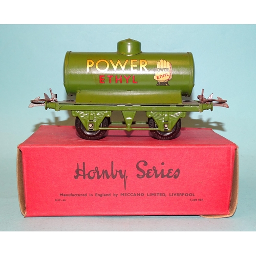 217 - Hornby O gauge, a 1934-40 tanker 