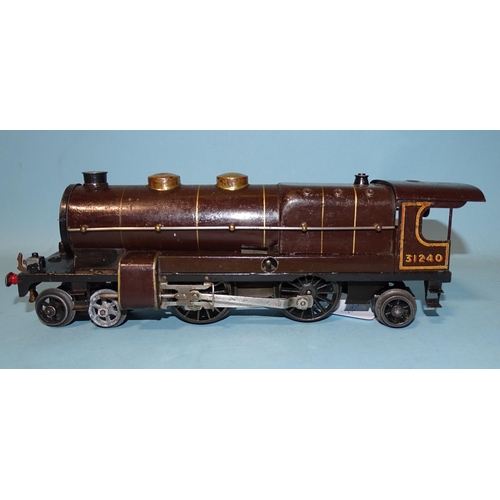 227 - Hornby O gauge, a pre-war c/w 4-4-2 